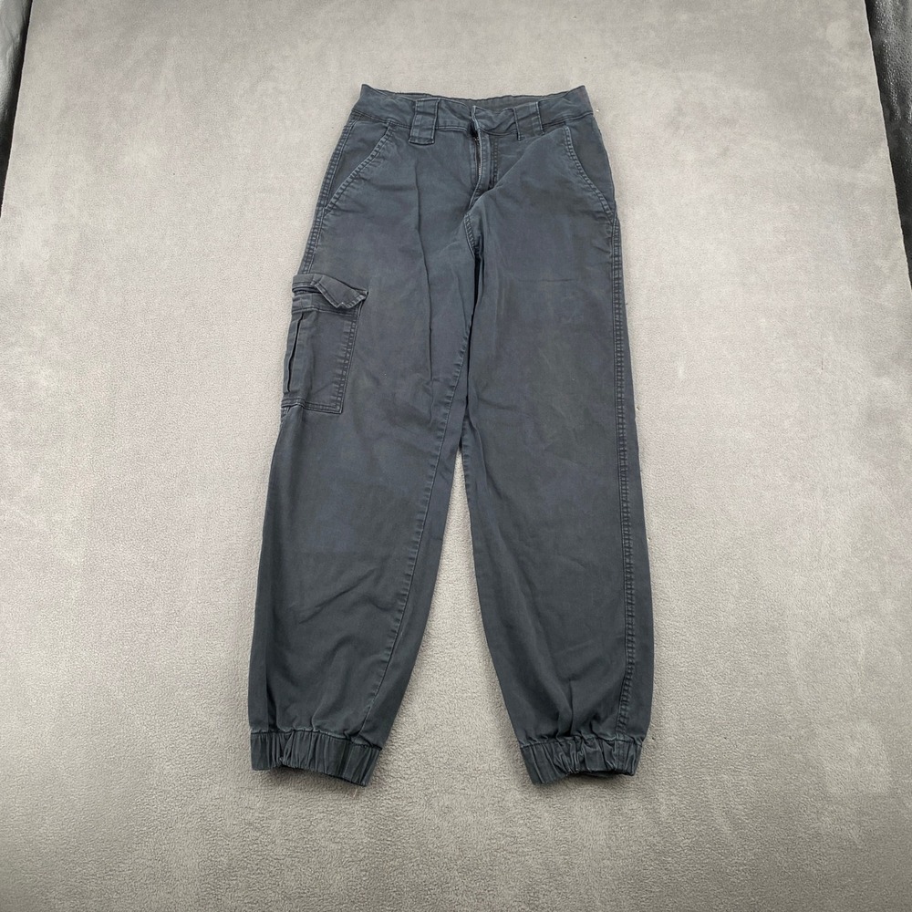 Cotton On Womens Cargo Jogger Pants Gray High Rise Utility Size 4 2004820
